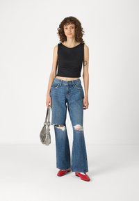 Hollister Co. SEAMLESS SHELL - Top - casual black