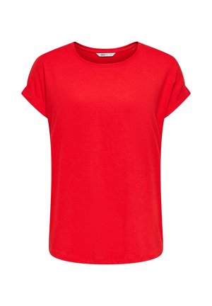 ONLY, ONLMOSTER S/S O-NECK TOP NOOS JRS - T-shirt basique - fiery red