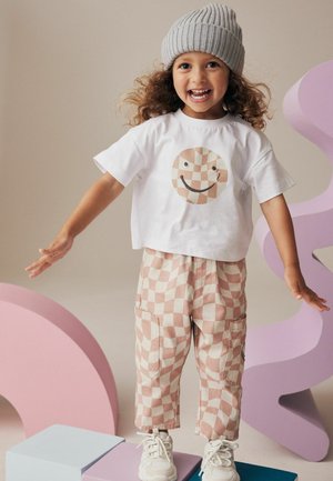 Next SET REGULAR FIT - Oldalzsebes nadrágok - pink