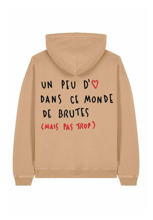 BRUTE BACK EMBROIDERY UNISEX VINTAGE  - Hoodie - beige