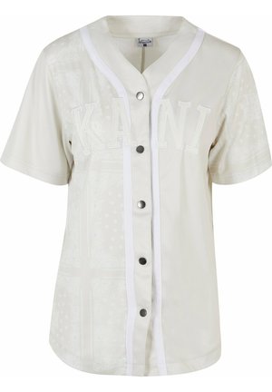 DAMEN COLLEGE PAISLEY BLOCK BASEBALL  - Blouse - light sand