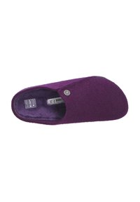 Birkenstock TIEFFUSSBETT PANTOLETTE ZERMATT SHEARLING FE - Sandaler - acai