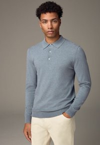 Next REGULAR FIT - Hosszú ujjú felső - light blue marl