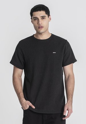 TEXTURE TEE - Osnovna majica kratkih rukava - black