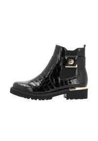 Remonte Bottines à plateau - lackschwarz