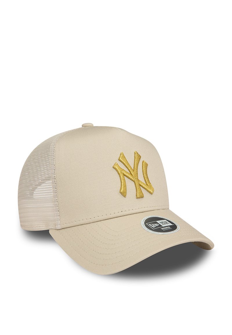 Casquette Trucker Enfant New Era New York Yankees Stone Beige – Style MLB Iconique Réglable
