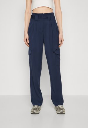 YASCARGI - Pantaloni cargo - dress blues