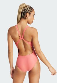 adidas Performance MID 3-STRIPES - Badeanzug - preloved scarlet   legend ink