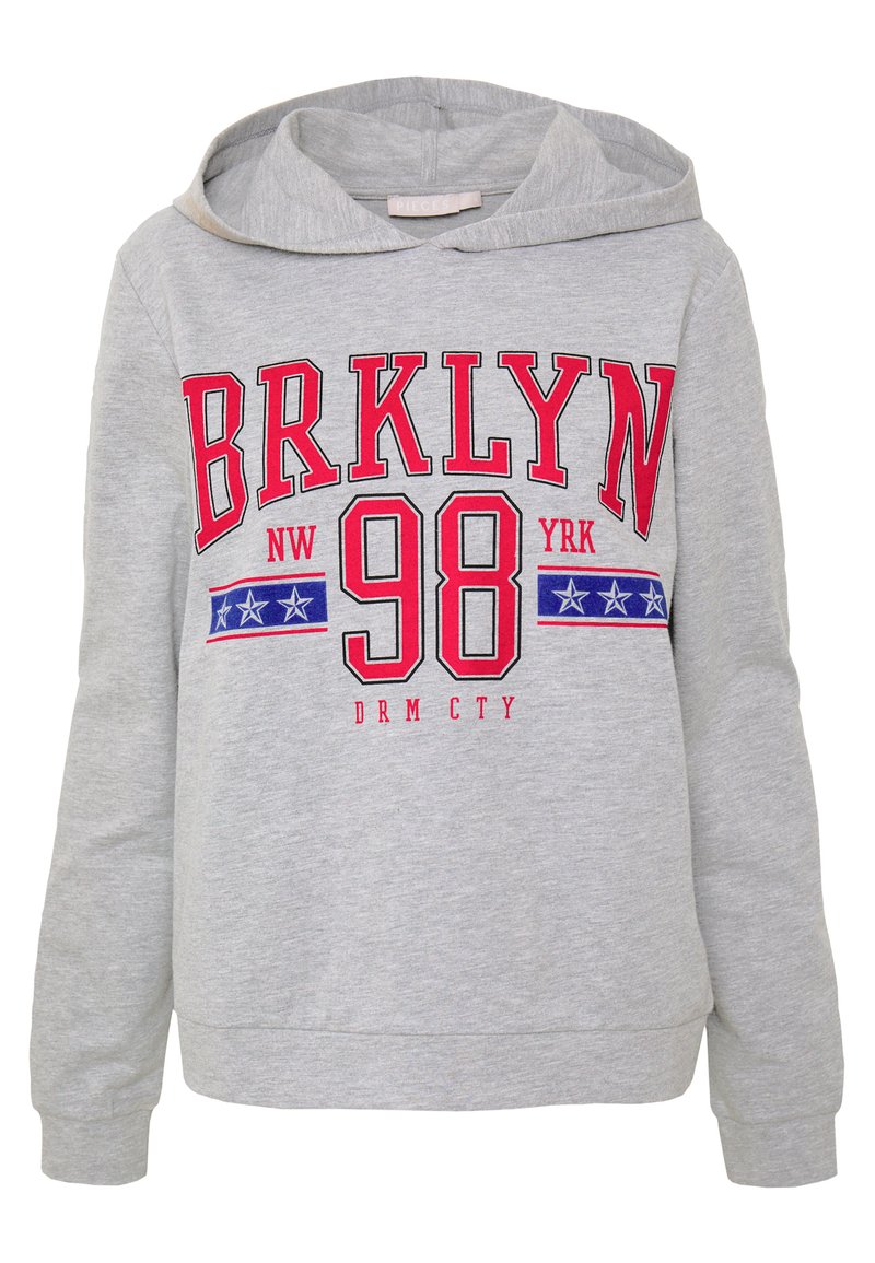 Pieces Sweater lichtgrijs gemêleerd