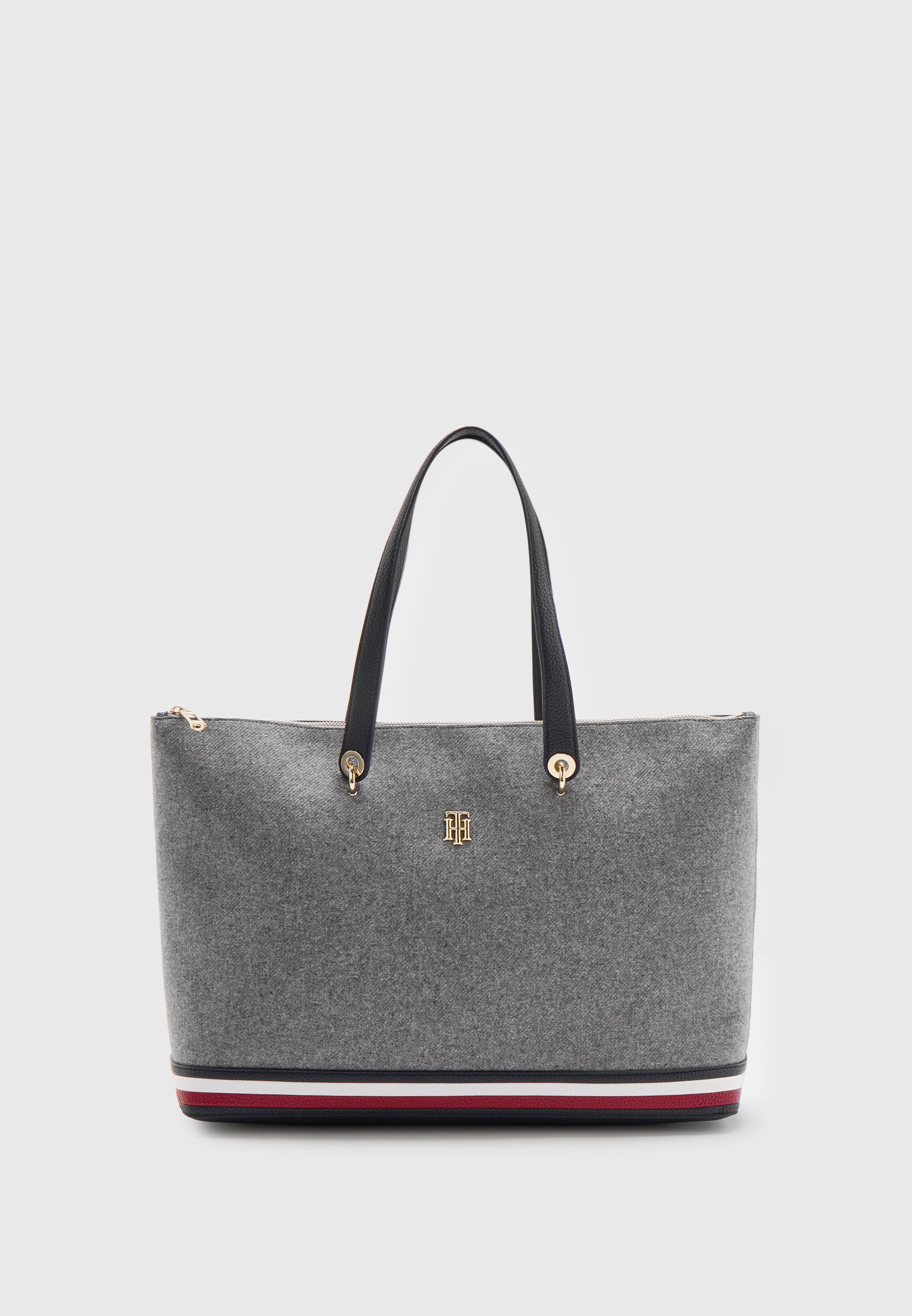 Tommy Hilfiger ELEMENT TOTE MELTON - Pirkinių krepšys - grey melton  corp/pilka - Zalando.lt