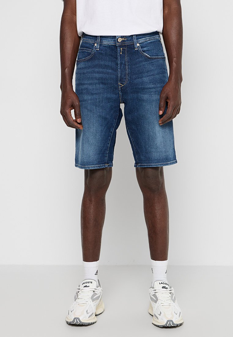 Replay Jeansshort donkerblauw