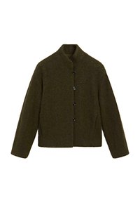 SHORT ALPACA - Kardigan - khaki