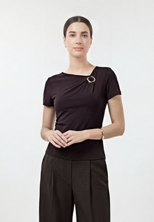 Anna Field Základné tričko - coffee