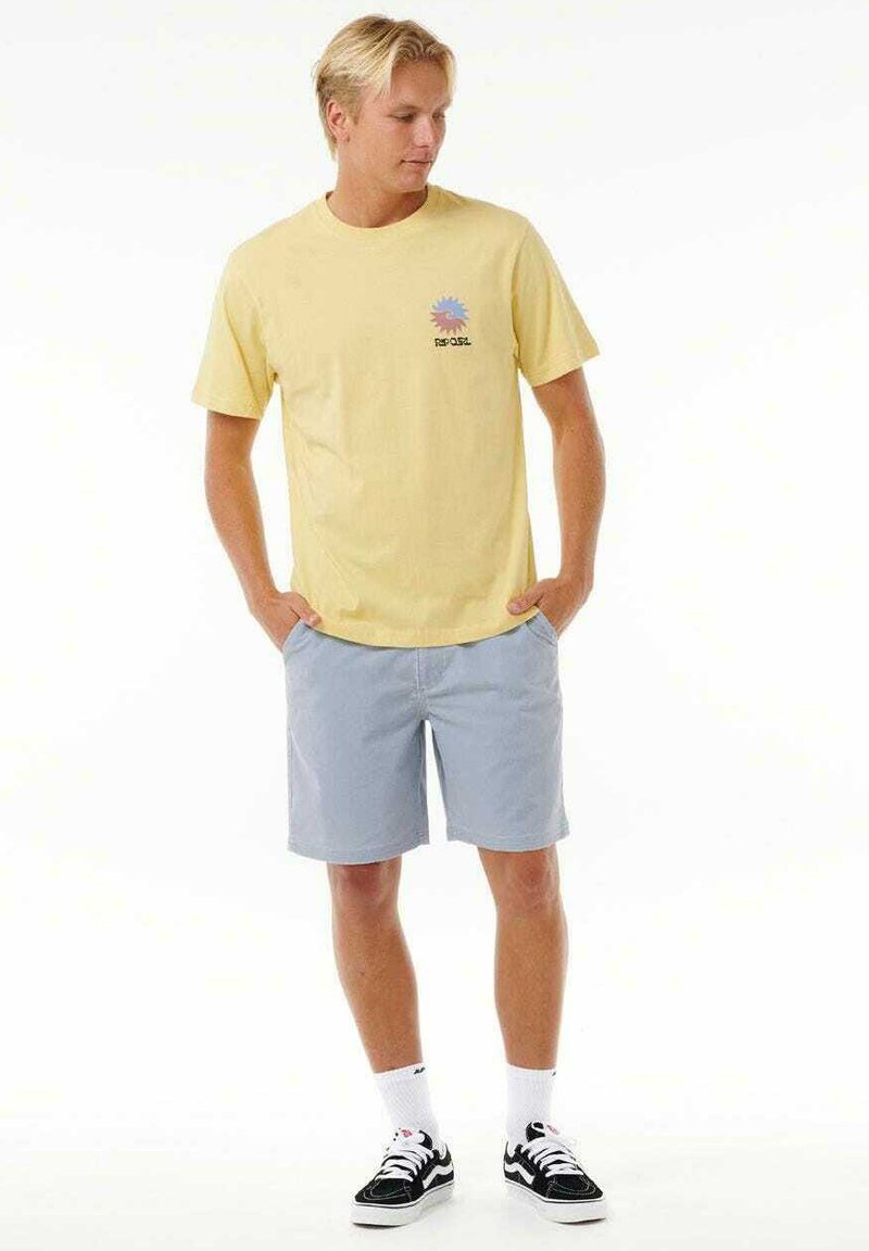 Rip Curl T-shirt print geel