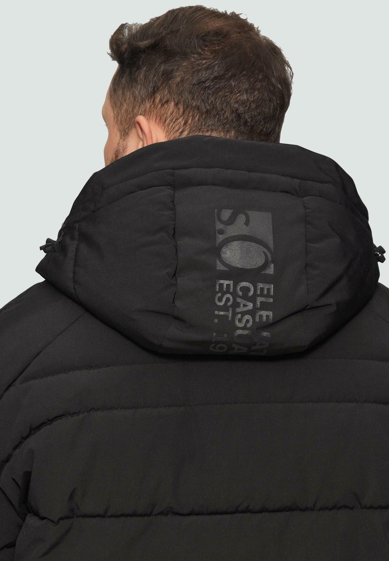 HYDROFUGE À CAPUCHE AMOVIBLE Winterjacke schwarz