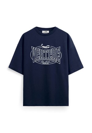 UPPERCUT - Print T-shirt - navy