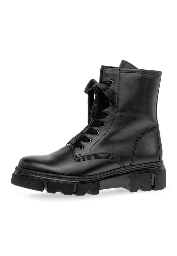 COMBAT - Plateaustiefelette - schwarz