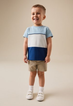 Next, SHORT SLEEVE COLOURBLOCK T-SHIRT  - REGULAR FIT - T-shirts print - blue white navy