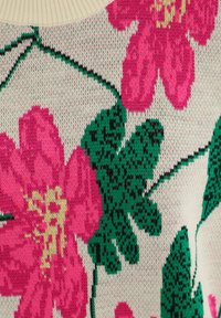 Cesare Gaspari Neule - off-white, pink, green