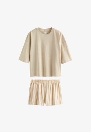 Next, REGULAR FIT - SHORT SET - Nattøj sæt - neutral stripe