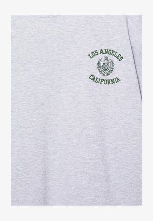 PULL&BEAR, LOS ANGELES EMBROIDERED - T-SHIRT - T-shirt print - light grey