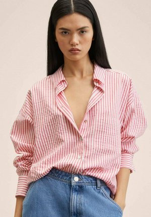 Button-down blouse - rouge