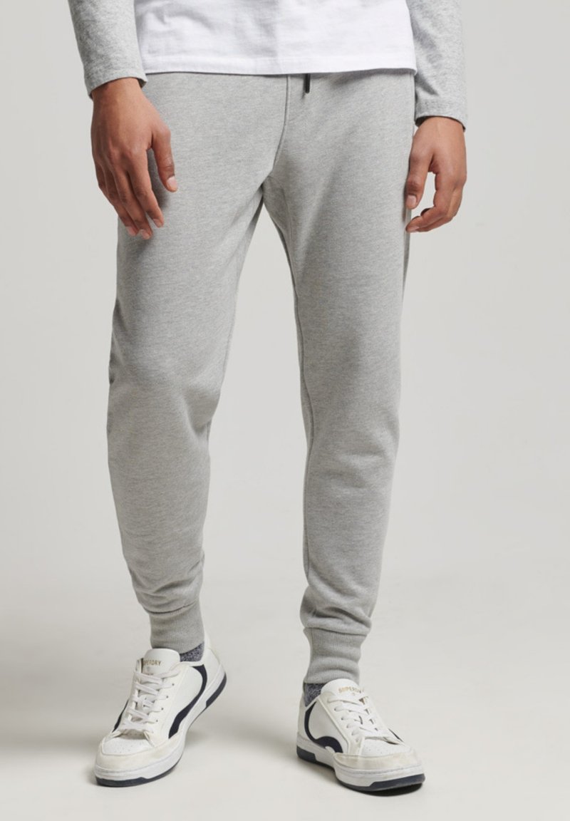 Superdry COLLECTIVE Tracksuit bottoms grey marl/mottled dark grey