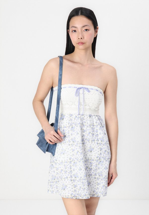 STRAPLESS MIX MINI DRESS  - Day dress3