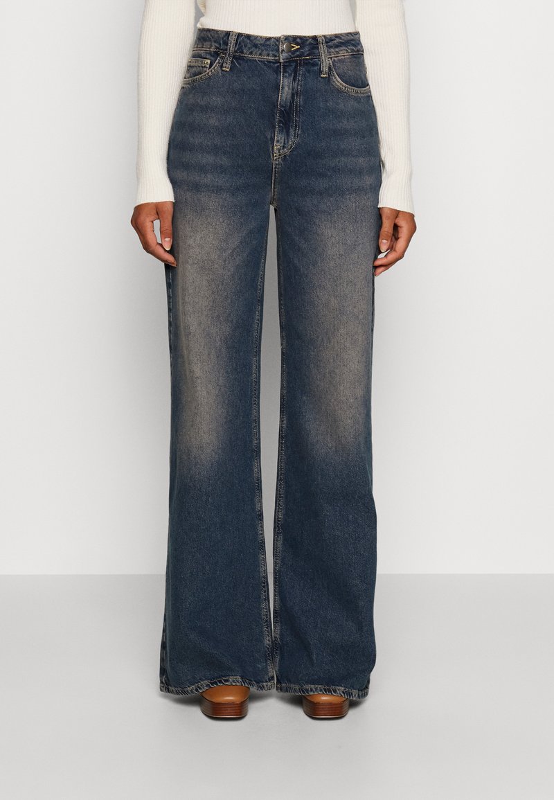 Even&Odd Tall Alt laienevad teksad - dirty denim/määrdunud teksa ...