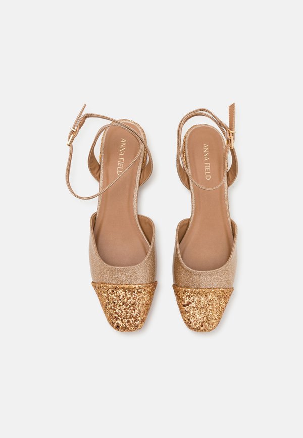 Classic heels - gold glitter2