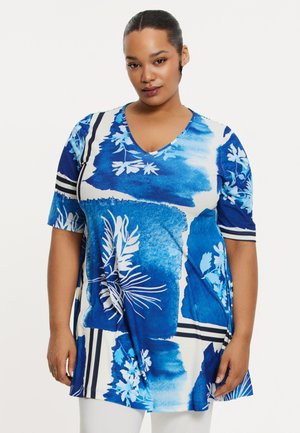 WITH SHORT SLEEVES - Tunika - blue