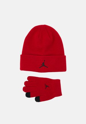 Jordan ESSENTIALS BEANIE UNISEX SET - Guanti - gym red