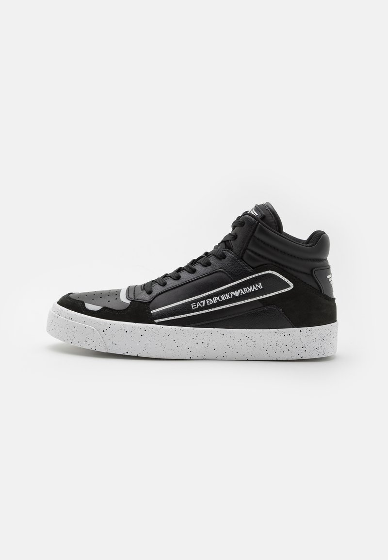 EA7 Emporio Armani BASKET RETRO UNISEX - Sneakers alte - black/white