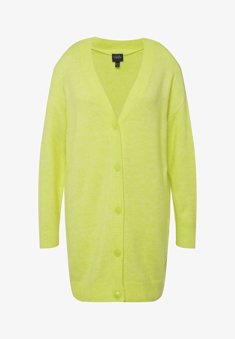 Ulla Popken Strickjacke neon green/grün