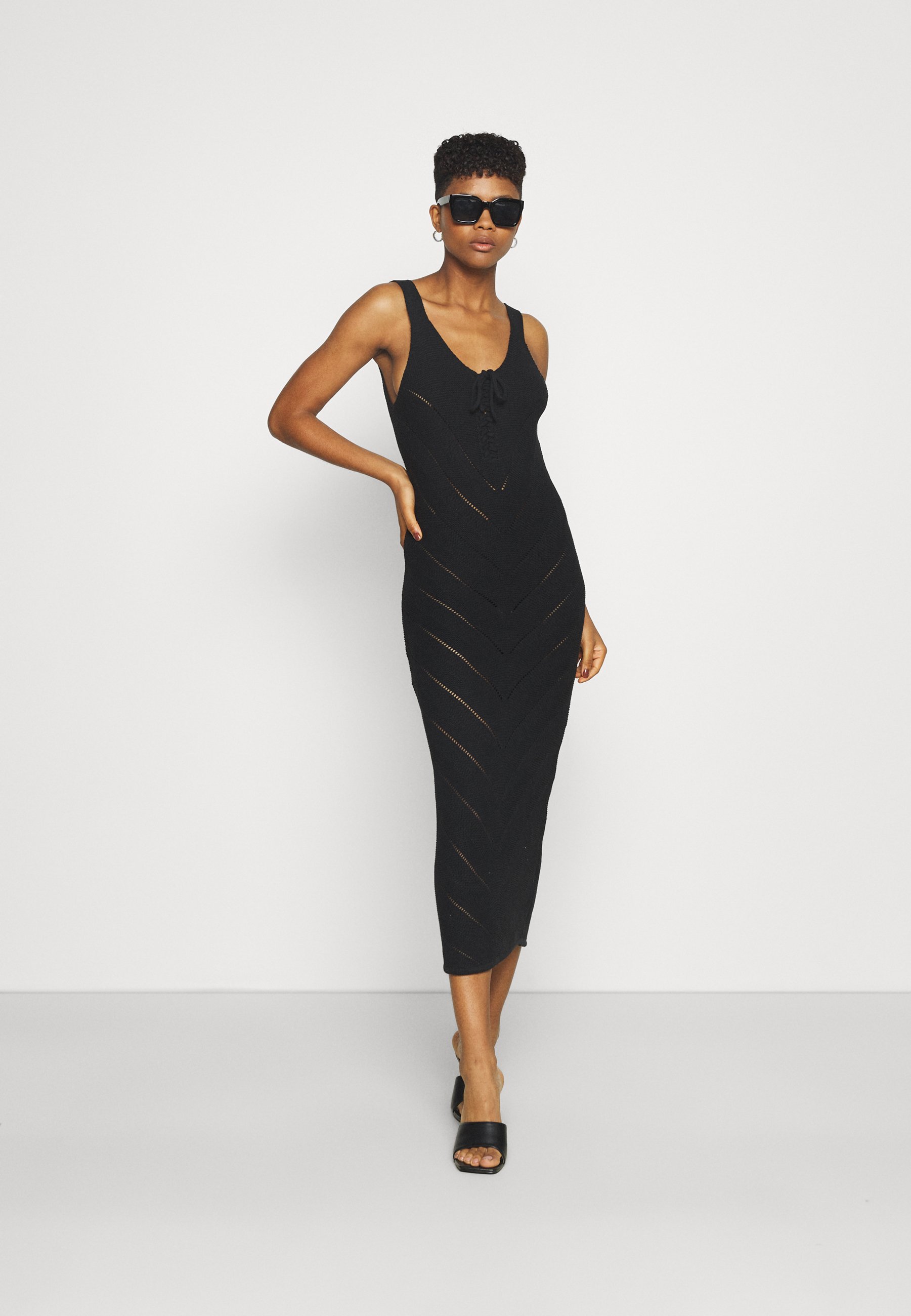 Missguided TIE FRONT MIDAXI CROCHET 