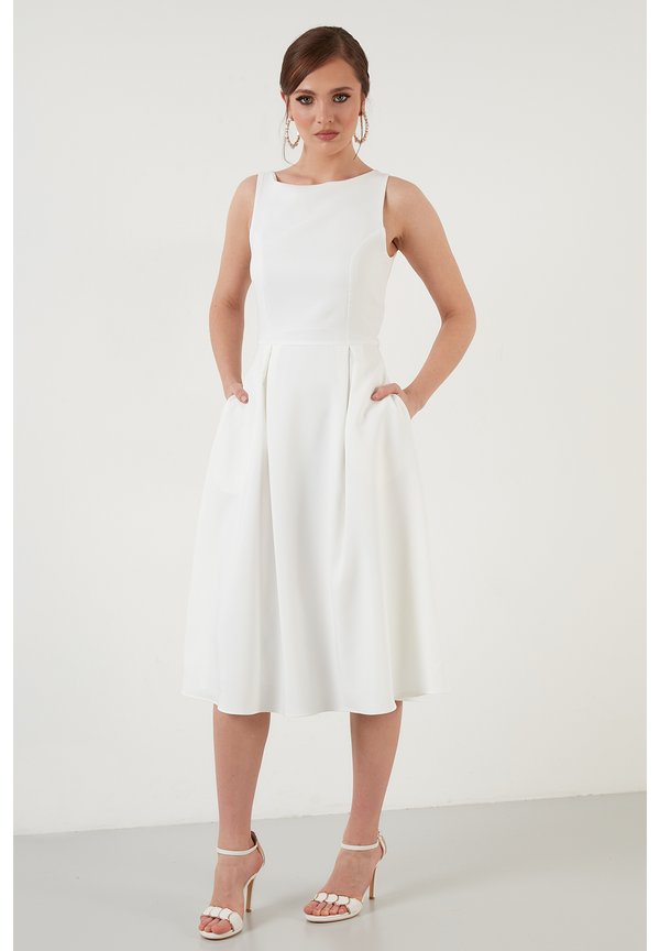 MIDI - Freizeitkleid - ecru