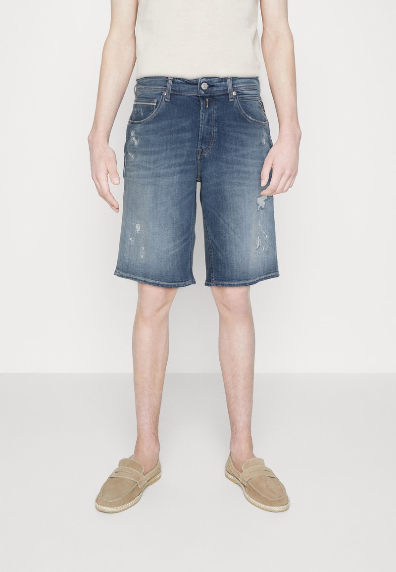 Replay GROVER Short en jean blue denim/denim bleu ZALANDO.FR