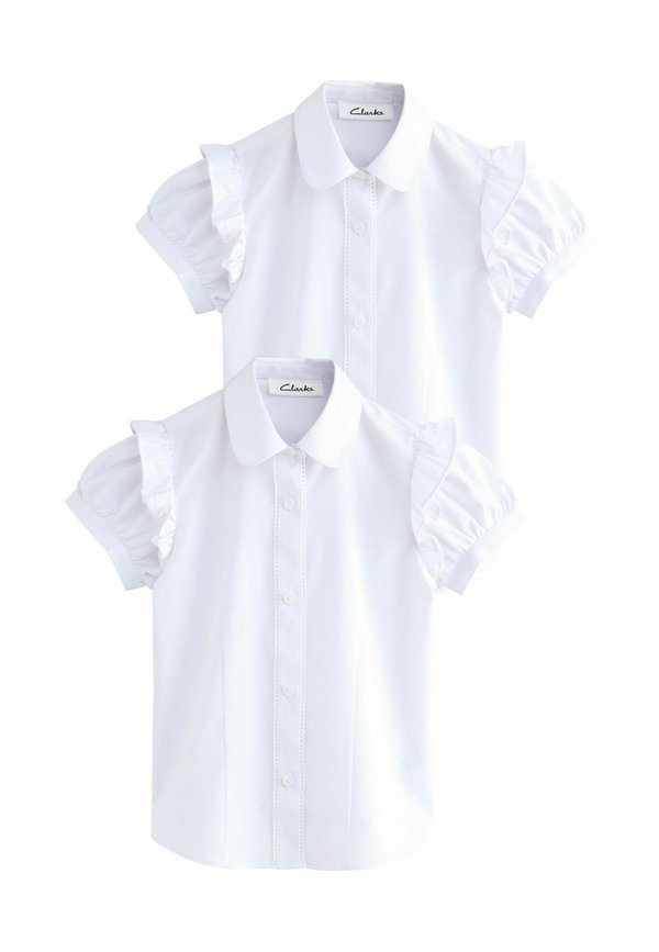 REGULAR FIT - FRILL SHORT SLEEVE SCHOOL  2 PACK  - Hemdbluse