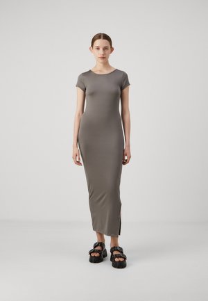 NMALICE O NECK DRESS - Jersey dress - charcoal gray