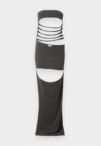 Jaded London SLASHED MAXI DRESS - Robe longue - charocal/gris - ZALANDO.FR