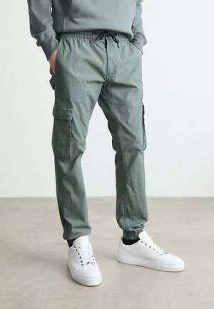 WASHED - Pantaloni cargo - endless grey