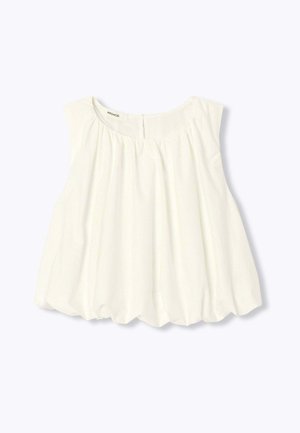 Promod, BLOUSE BALLON UNIE - Blouse - blanc