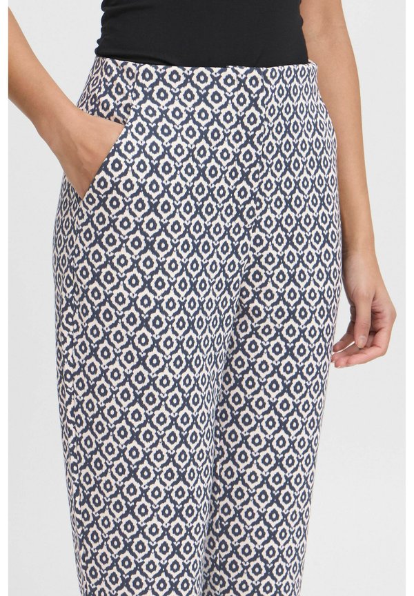 IHKATE - Trousers - total eclipse ikat tile aop3