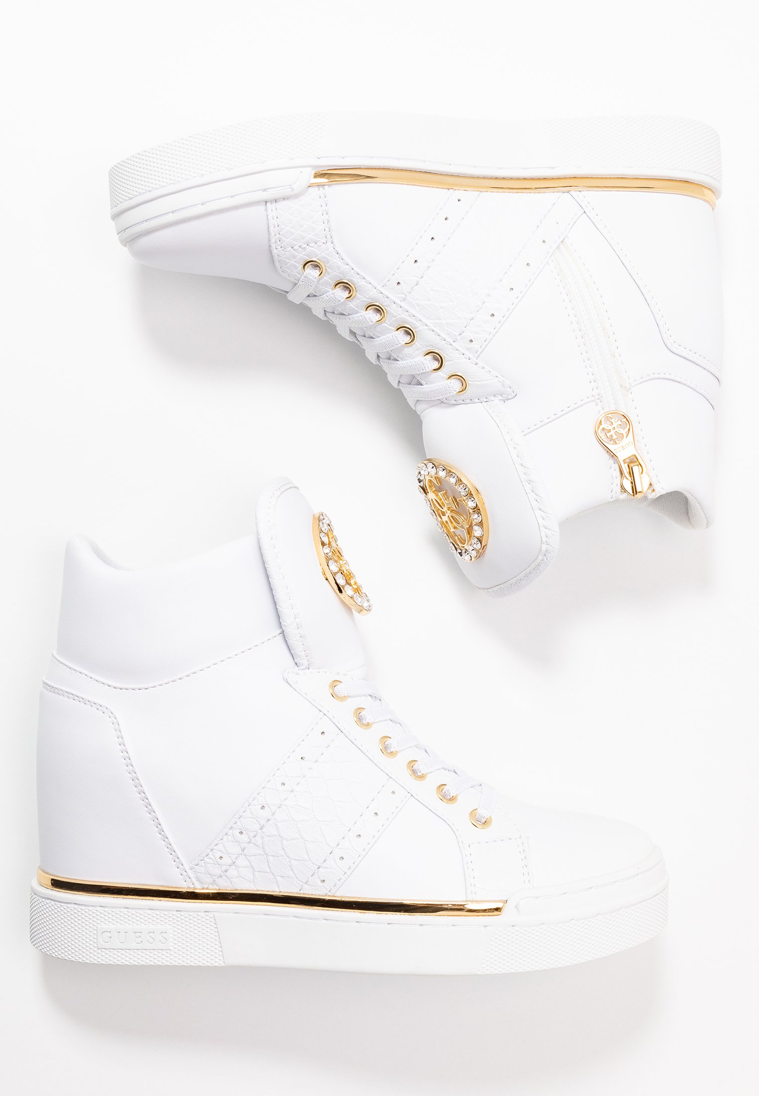 Guess FREETA Høye joggesko white Zalando.no Guess FREETA Høye joggesko white Zalando.no
