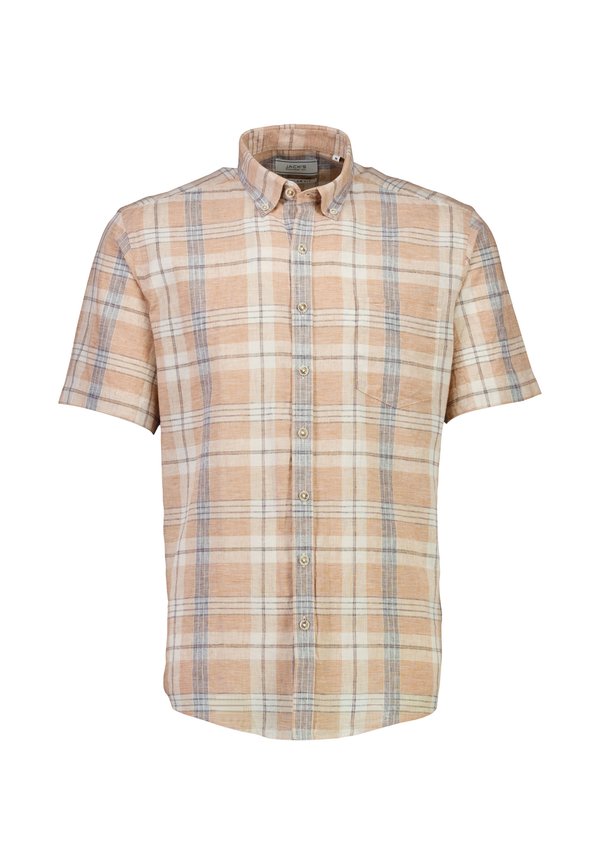 CHECKED - Hemd - dusty orange
