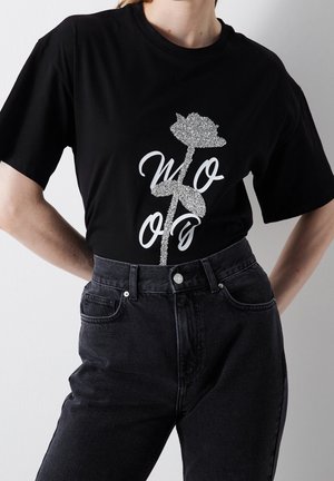 T-shirt imprimé - black