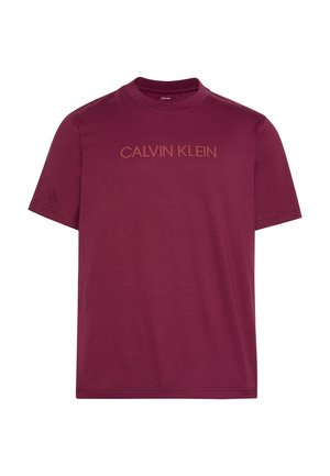 Calvin Klein, CAPS FONT UNISEX - Тениска с щампа - rhododendron