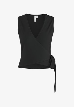 HYPEDROP, WRAP TOP HDVINA SL - Débardeur - black