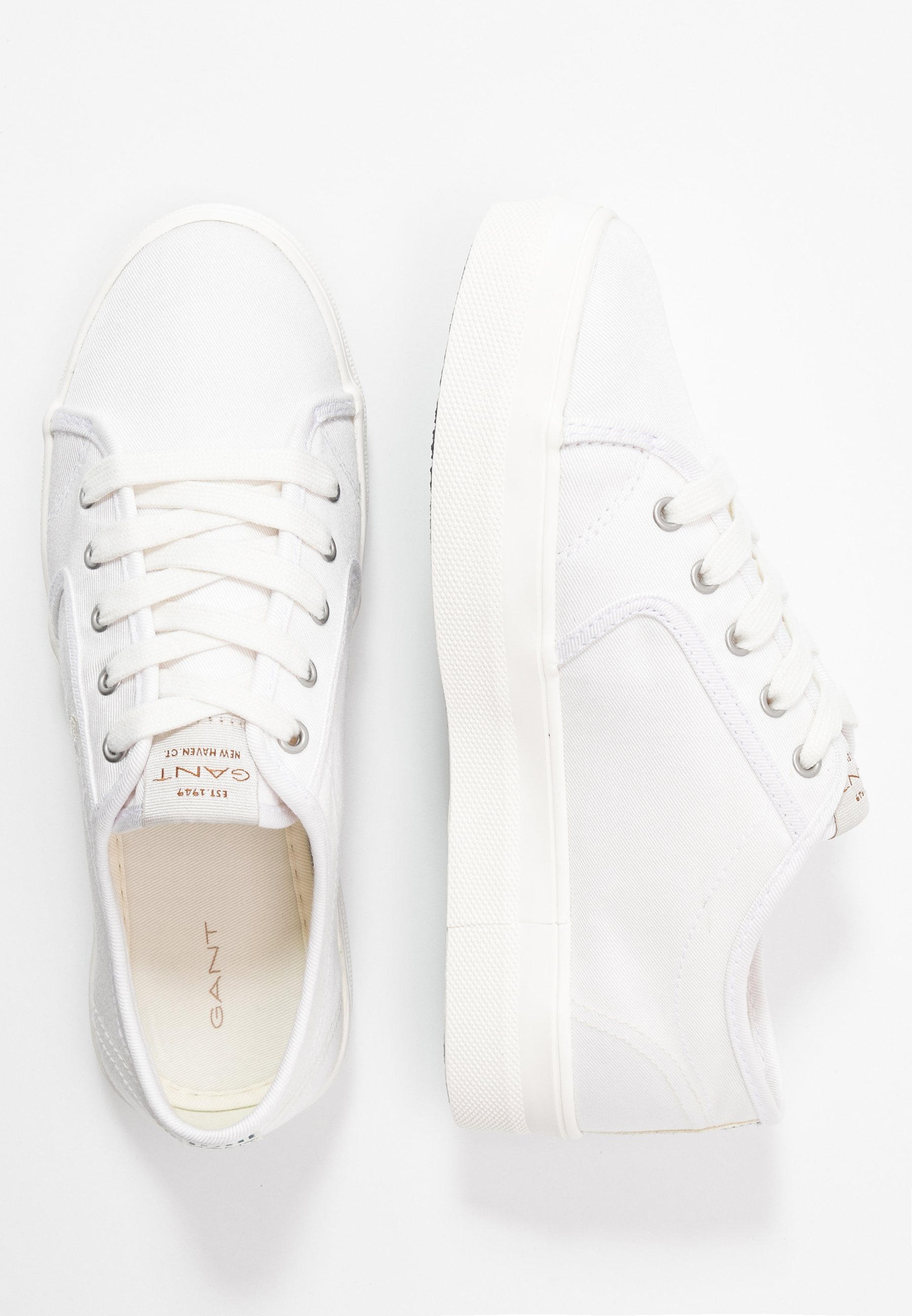 GANT LEISHA Joggesko whitehvit Zalando.no GANT LEISHA Joggesko whitehvit Zalando.no
