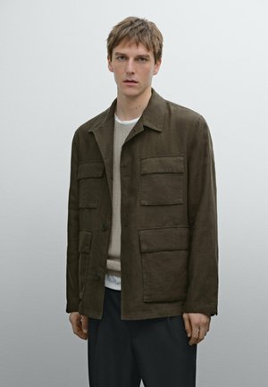 WITH POCKETS - Summer jacket - khaki